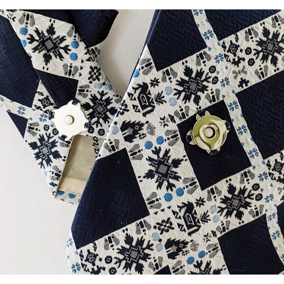 Ogsplosh - Winter Ascot Scarf Made From An Upcycled Vintage Necktie - NEW - Picture 2 of 8